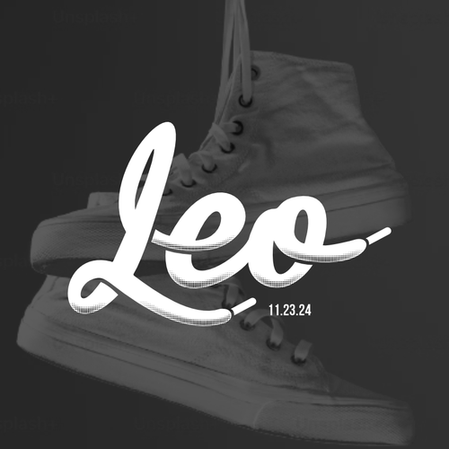 Shoe design with the title 'Logo for a Sneaker Party Event.'