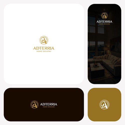 Home design logo with the title 'Logo for interior designer'