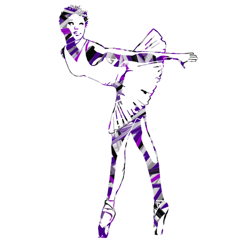 Dance illustration with the title 'Funky/Edgy Dance Graphic'