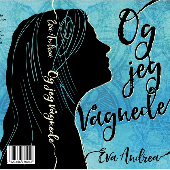 Autobiography book cover with the title 'Og jeg Vagnede - Spiritual non-fiction novel'