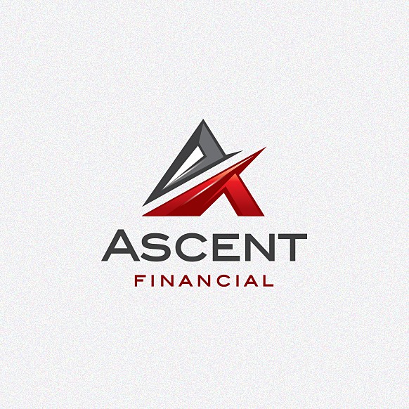 Bank brand with the title 'Design a new brand identity for Ascent Financial'