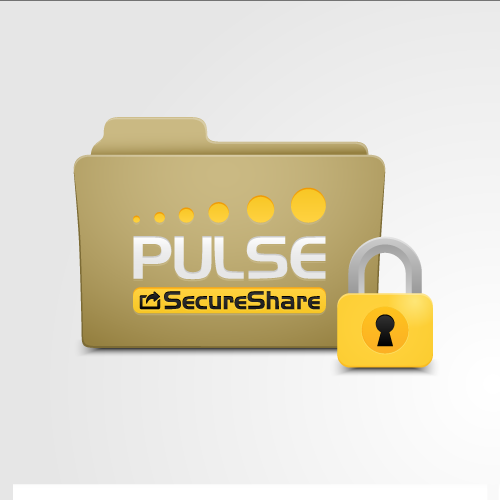 Sharing design with the title 'Pulse SecureShare icon design'
