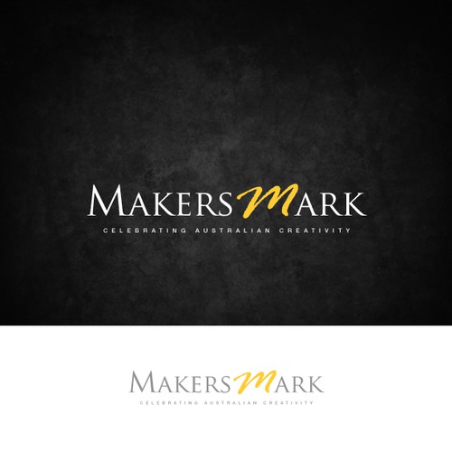 Australia flag logo with the title 'Logo Redesign for Makers Mark'