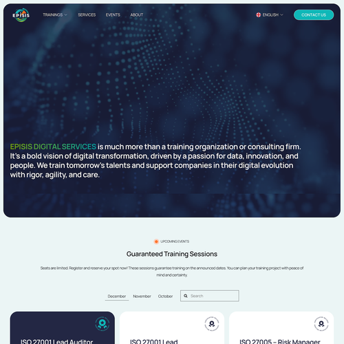 Design with the title 'Episis Digital Services Design'