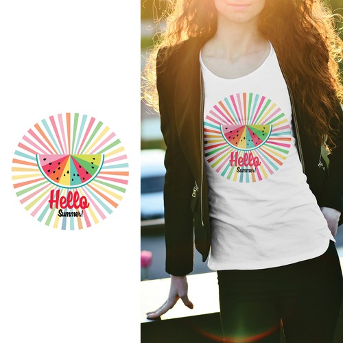 Happy t-shirt with the title 'T-shirt design'