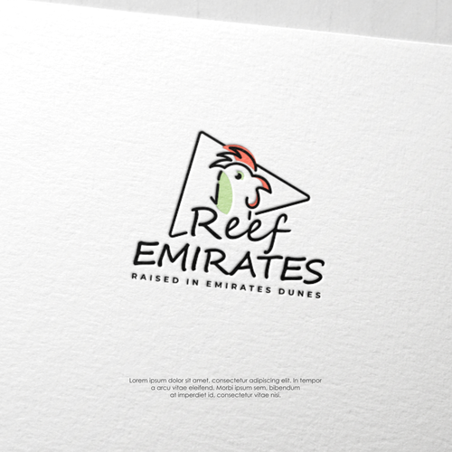 Line brand with the title 'Logo concept for Reef Emirates'