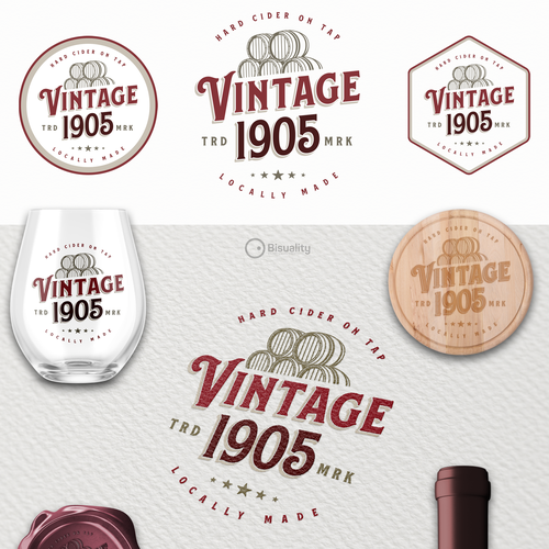 Winery logo with the title 'Vintage 1905'