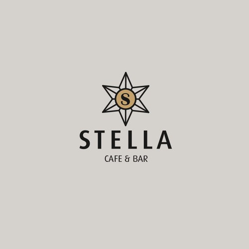 Adobe creative cloud logo with the title 'STELLA Cafe & Bar'