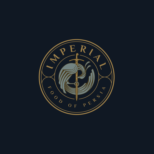 Barbarian logo with the title 'Luxury logo for IMPERIAL Food Of Persia.'
