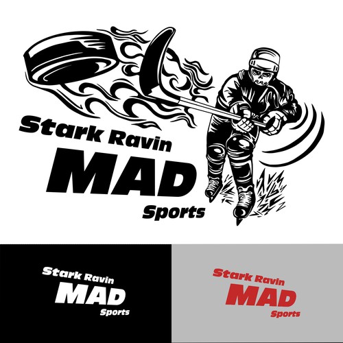 Advertising illustration with the title 'Illustrative Logo Lockup for Sportswear Company'