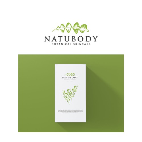 Australia flag logo with the title 'Botanical Skin Care Logo design'