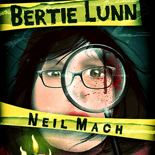 Suspense book cover with the title 'Book cover for murder, mystery, suspense fiction'