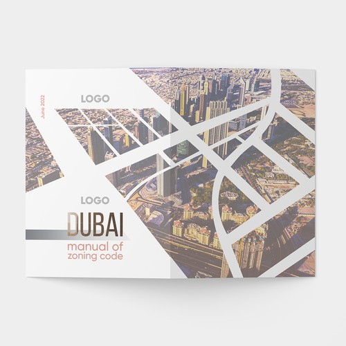 Manual design with the title 'Zoning code manual coverpage design'