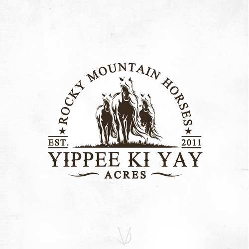 Horse design with the title 'Yippee Ki Yay'