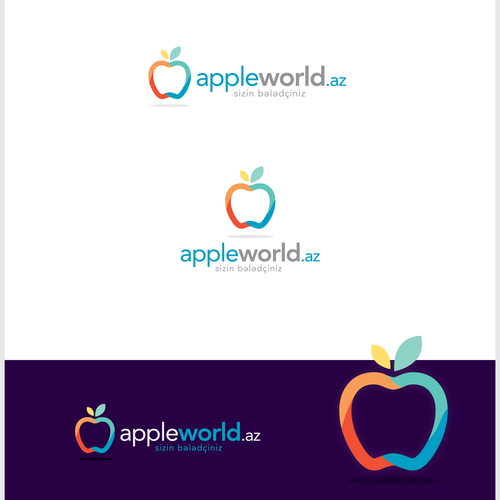 Apple logo with the title 'Apple World'