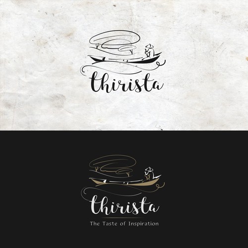 Coffee bean logo with the title 'thirista'