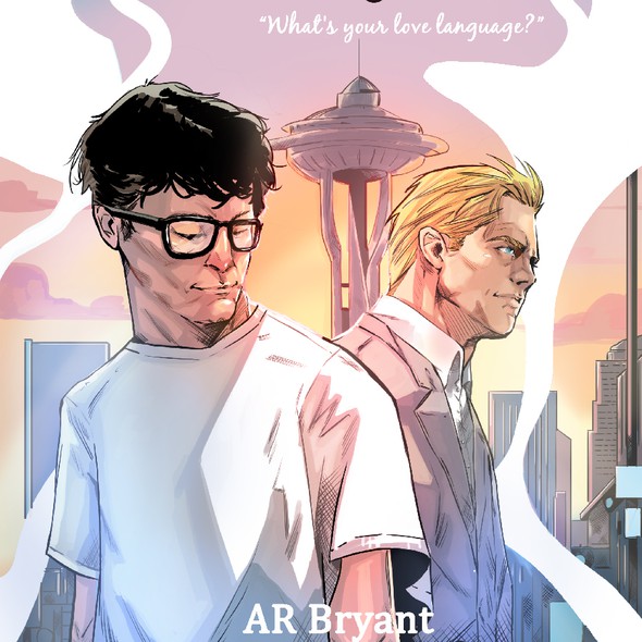 Comic book cover with the title 'novel cover'