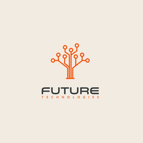 Circuit design with the title 'Logo Design for Future Technologies'