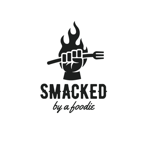 Hot logo with the title 'Smacked by a Foodie'