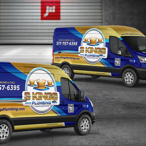 Plumbing design with the title 'Plumbing Van'