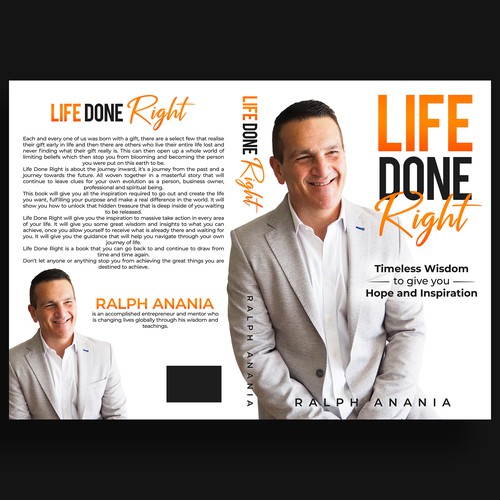 Paperback book cover with the title 'LIFE DONE RIGHT'