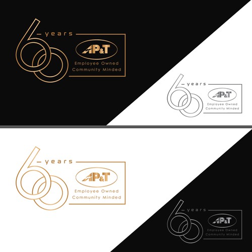 Stationery brand with the title '60th Anniversary Logo & Brand Identity Pack'