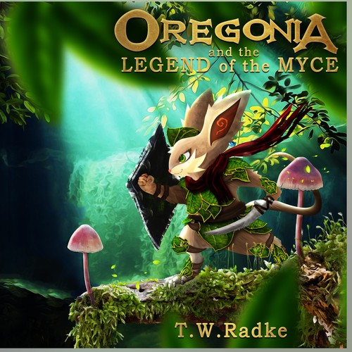 Aesthetic book cover with the title 'Fantasy book cover'