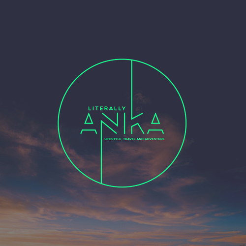 Social design with the title 'Simple logo for adventurous social media influencer'