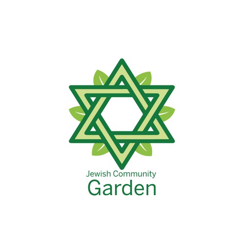 Israel and Israeli logo with the title 'Jewish Community Garden'