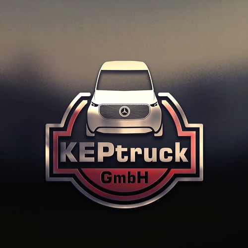 Stamp brand with the title 'Antique Logo concept for KEPtruck'
