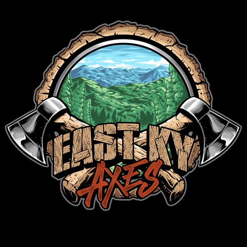 Adventure logo with the title 'EAST KY AXES'