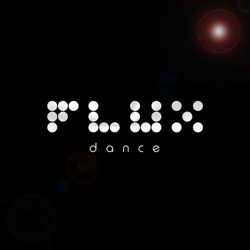 Lighting design with the title 'FLUX dance'