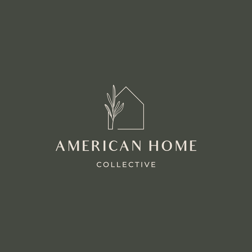 Craftsmanship logo with the title 'Hand-drawn, organic design for American Home Collective'