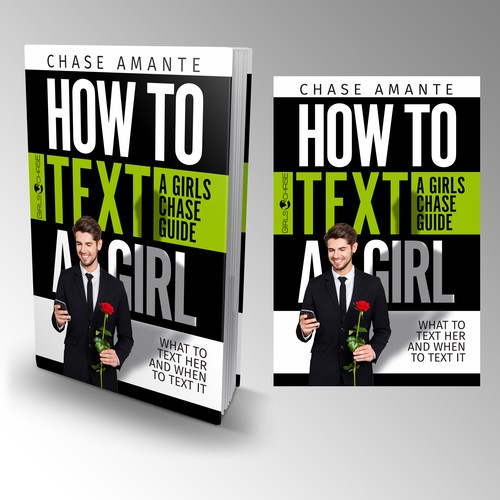 Romantic book cover with the title 'How to Text a Girl: A Girls Chase Guide'