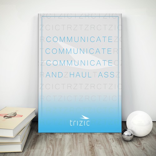 Canvas design with the title 'Canvas Art Trizic Poster'