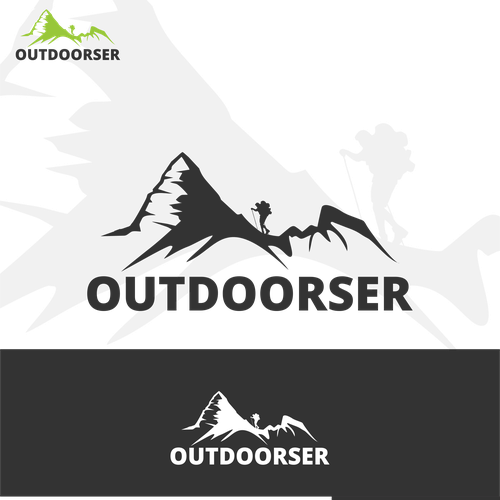 Climbing logo with the title 'Design a fresh logo for an awesome brand OUTDOORSER'