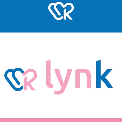 Dating app logo with the title 'lynk logo '
