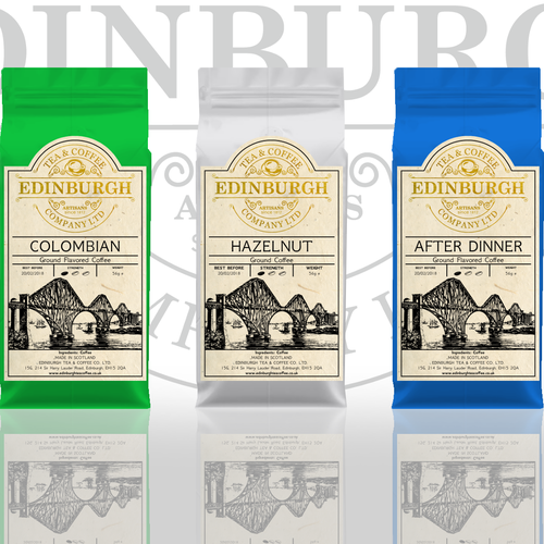 Coffee label with the title 'Universal Coffee Bag'