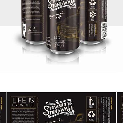 Stewbum and Stonewall Brewing Co. Beer