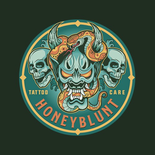 Care logo with the title 'Tattoo Care Design'