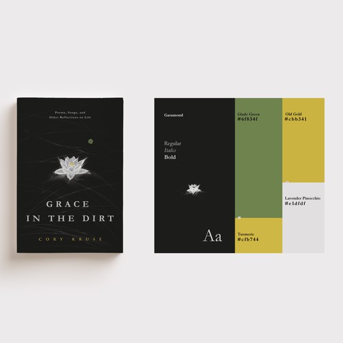 Hope design with the title 'Cover for a poetry book Grace in the Dirt'