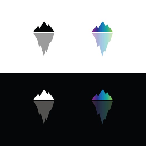 Iceberg logo with the title 'Minimal Logo'