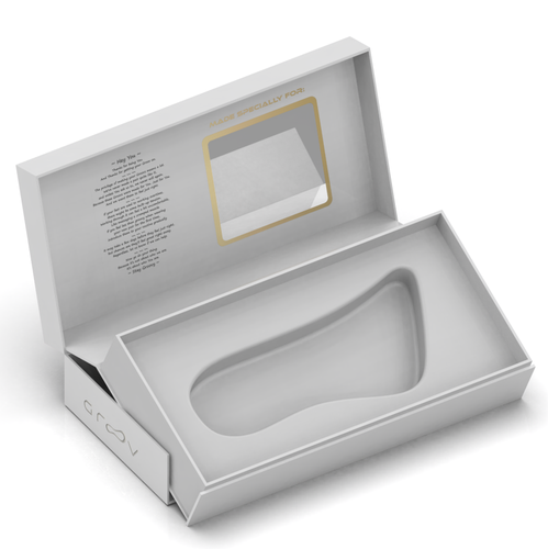 Mockup packaging with the title 'FOOTWEAR GROOV'