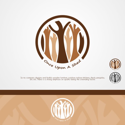 Indoor design with the title 'Onceupen a shed'