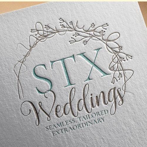 Delicate logo with the title 'Romantic Logo for Wedding Planning Company'