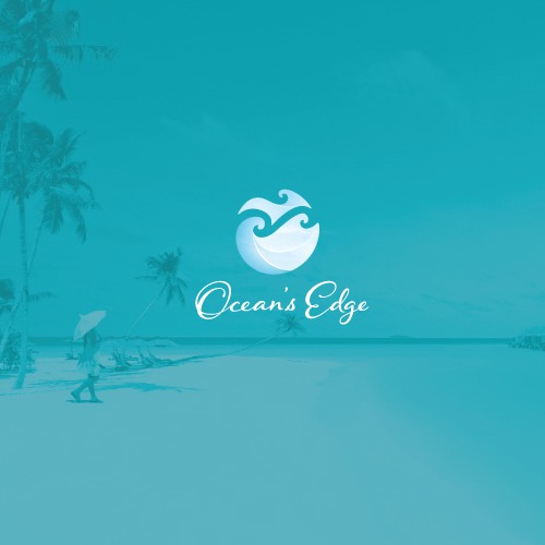 Beach club logo with the title 'Modern logo for resort in Belize'