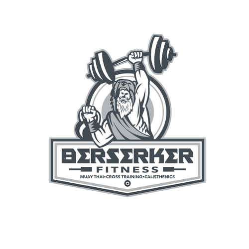 Kettlebell logo with the title 'Berserker Fitness'