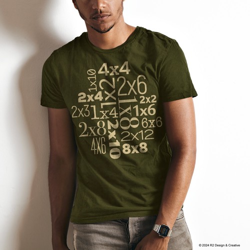 Construction t-shirt with the title 'T-Shirt Concept for Barry County Lumber'