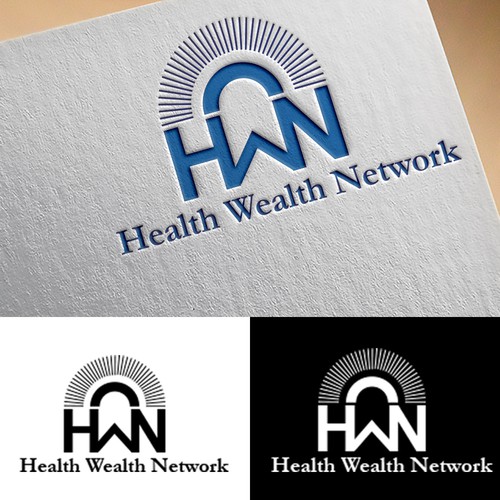 Log logo with the title 'Logo concept for Health Wealth Network'