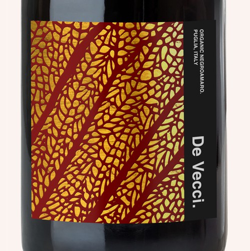 Design label with the title 'Wine label'